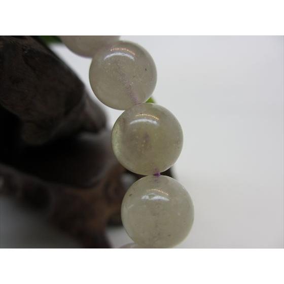 ブレスレット パープルリビアングラス Φ9.8±0.2mm 稀少色 鑑定