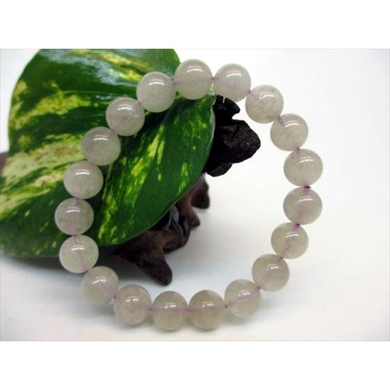 ブレスレット パープルリビアングラス Φ10.2±0.2mm 稀少色 鑑定