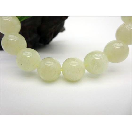 ブレスレット リビアングラス Φ11.6±0.2mm 鑑定済み 一点物 : 天然石の