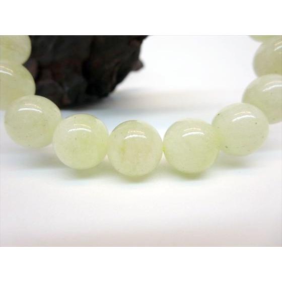 ブレスレット リビアングラス Φ12.2±0.2mm 鑑定済み 一点物 : 天然石の