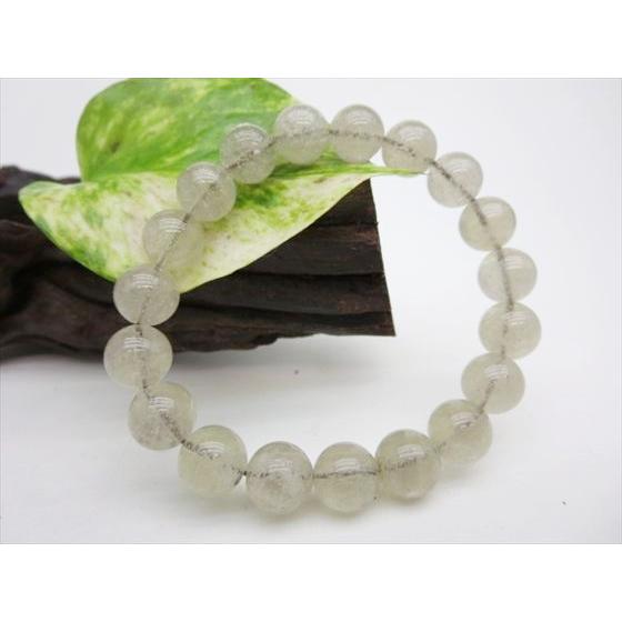 ブレスレット パープルリビアングラス Φ10.3±0.2mm 稀少色 鑑定済み