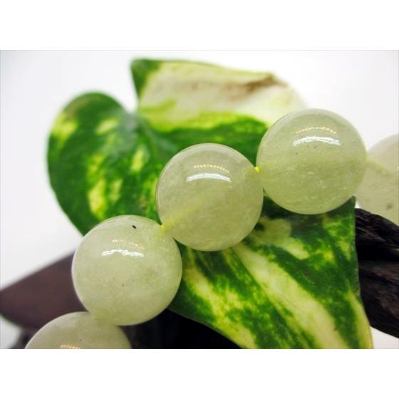 ブレスレット リビアングラス Φ14.2±0.2mm 鑑定済み 一点物 : 天然石の