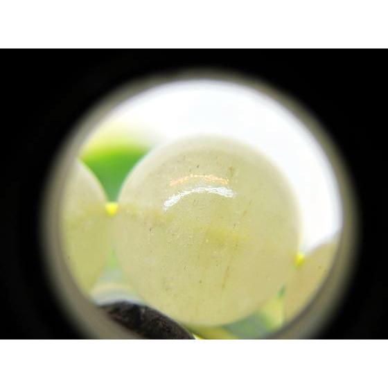 ブレスレット リビアングラス Φ14.2±0.2mm 鑑定済み 一点物 : 天然石の
