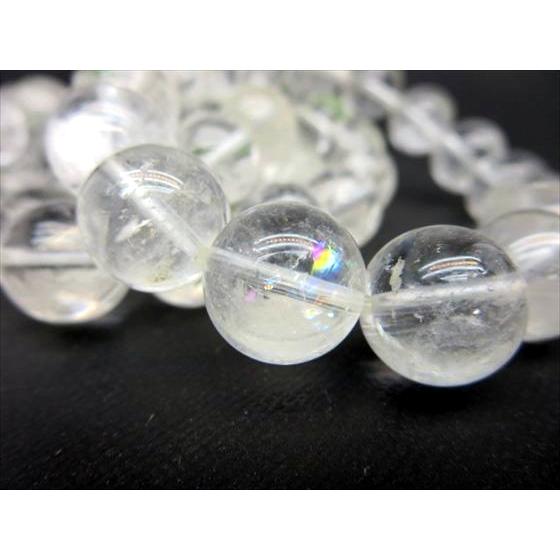 AAAグレード　レムリアンシード　ダイヤモンドファセットカット　台座付きシリーズ ブレスレット レムリアンシード水晶 品質AAA Φ13-13.8mm : 天然石の