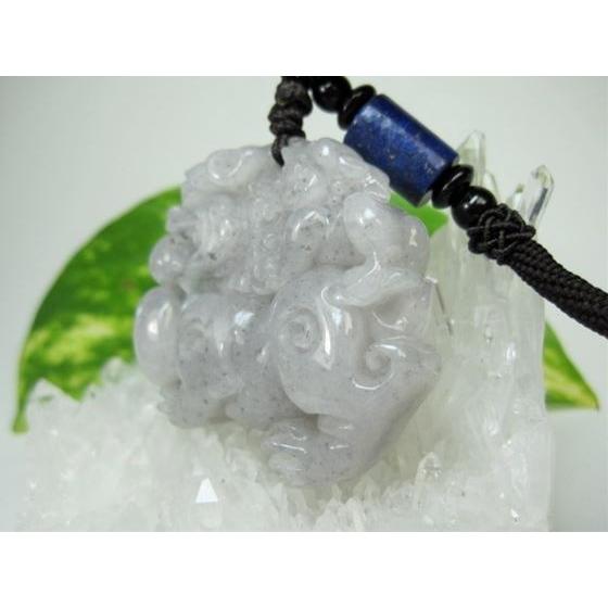 送料無料ネックレス 翡翠 ジェダイト 獅子50g鑑定済み : 天然石のお店