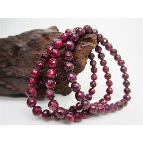 ルビー　ブレスレット　天然石（加熱処理） fa6be542ee63a0425b7822d6b93ceb