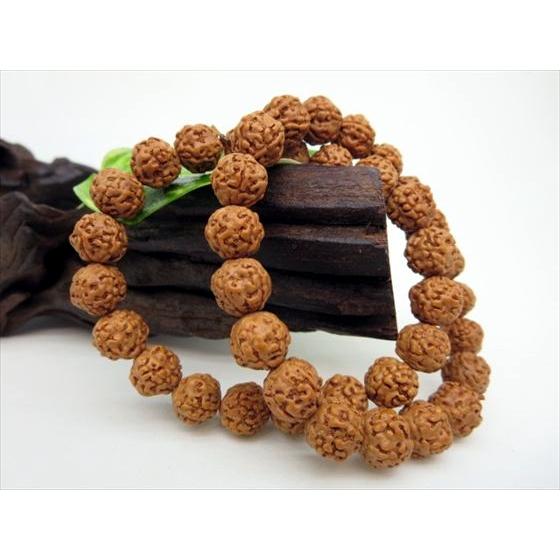 均一ブレスレット 金剛菩提樹 ルドラクシャ Φ10±0.5mm : 天然石のお店