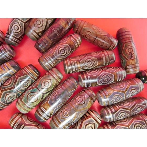 チベット高級龍紋天珠 龍眼天珠 Φ30×10±1mm 2粒SET : 天然石のお店Sun