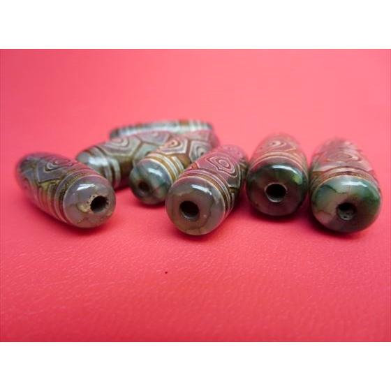 チベット高級龍紋天珠 龍眼天珠 Φ30×10±1mm 2粒SET : 天然石のお店Sun