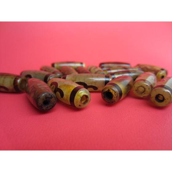 チベット高級龍紋天珠 緑度母天珠 30×10mm 2粒SET : 天然石のお店Sun 