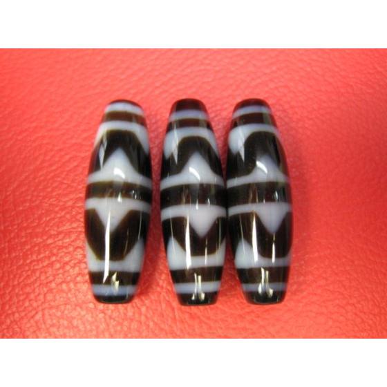 チベット正統最高級　線天珠 チベット高級至純天珠 四線虎牙天珠 38×12mm : 天然石のお店Sun