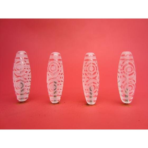 062343 天然石龍眼天珠約29ミリ×10ミリ