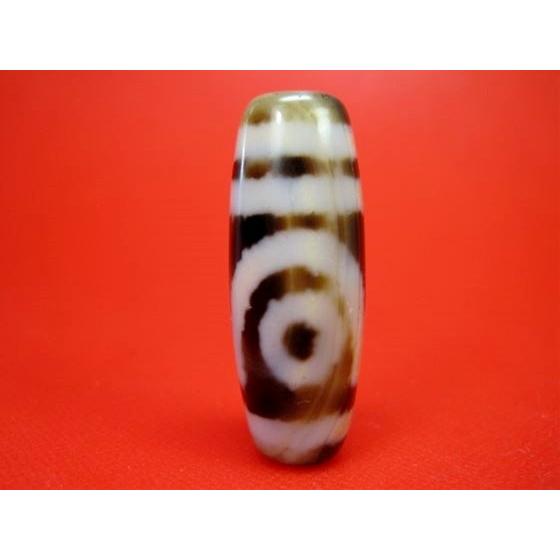 送料無料二眼紅朱砂天珠