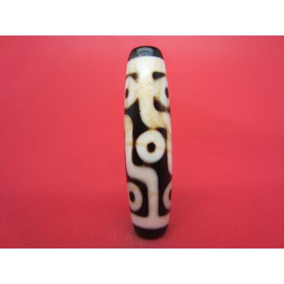九眼紅朱砂天珠 約44×11.5mm 一点物 : 天然石のお店Sun flower - 通販