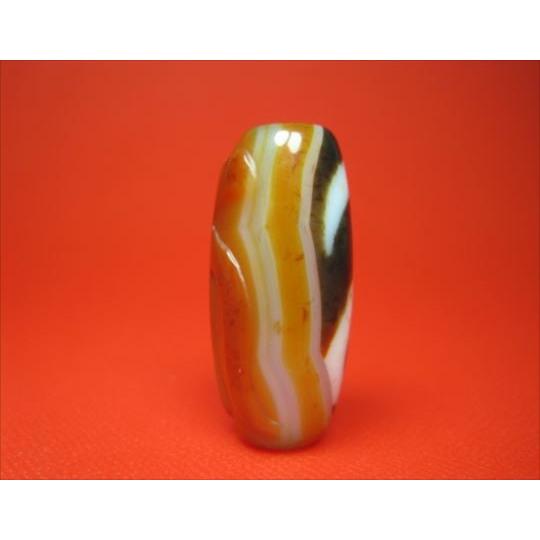 チベット彫刻梵字天珠 金銭鈎十一面観音天珠 キャ : 天然石のお店Sun