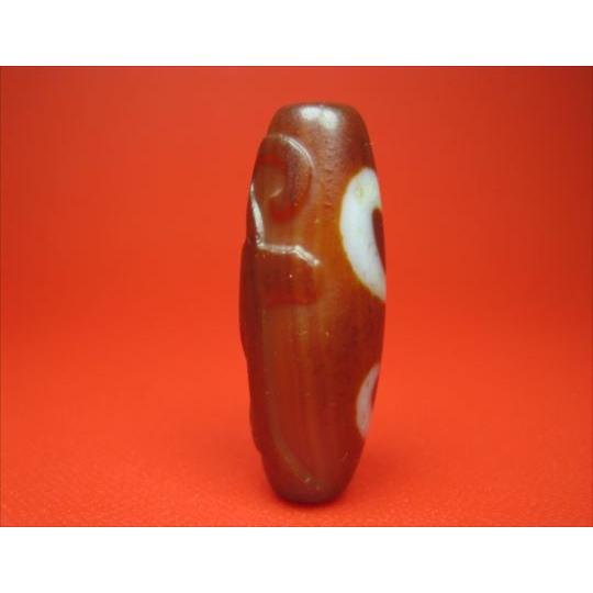 チベット彫刻梵字天珠 水蓮花毘沙門天天珠 バイ : 天然石のお店Sun