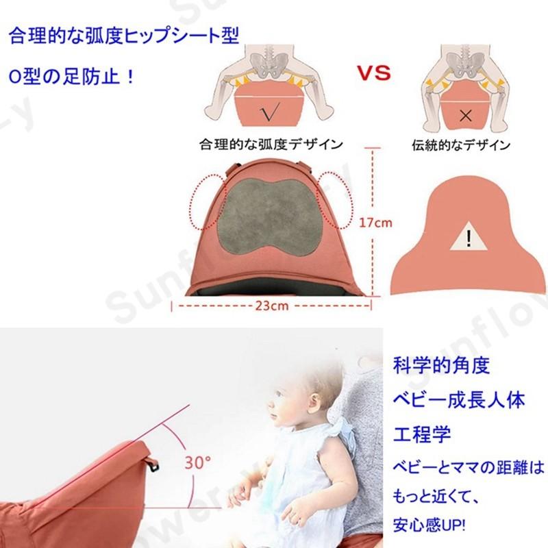 ベビー抱っこ紐 赤ちゃん抱っこ紐 ヒップシート付き 出産祝い 新生児 調整可 O脚の形成に防止 s01 Sunflower Y 通販 Yahoo ショッピング