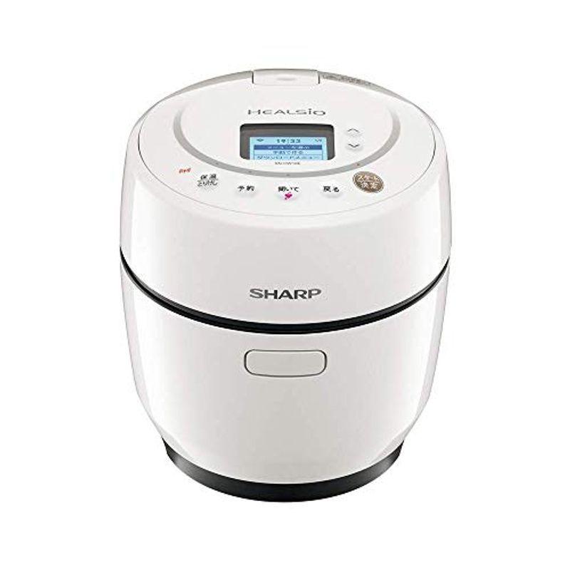 シャープ ヘルシオ ホットクック 電気調理鍋 無水鍋 1.0L 1~2人用 スマホ連携 2段調理 ホワイト KN-HW10E-W