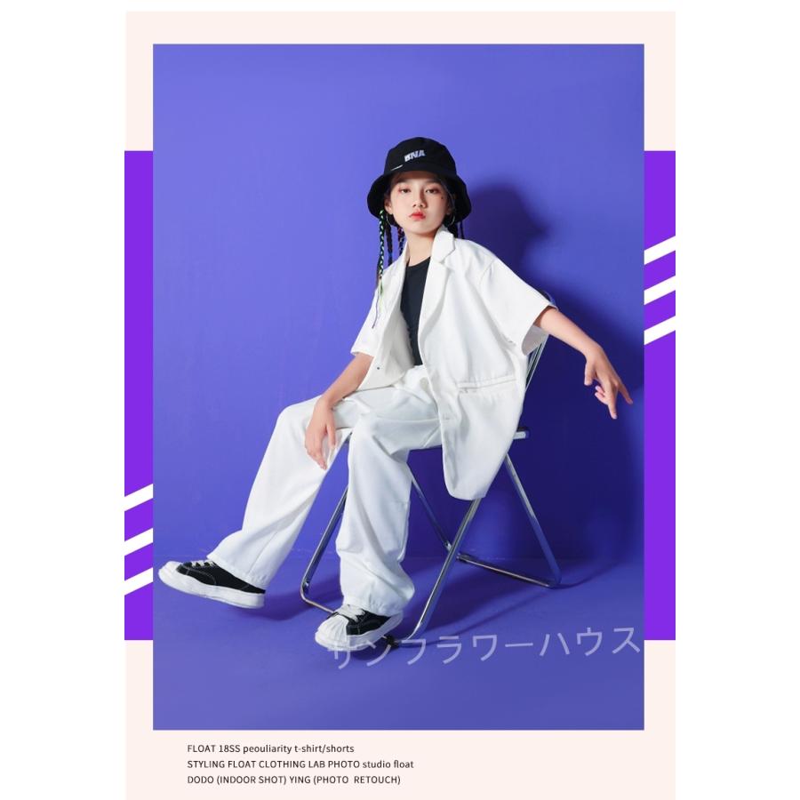キッズ ダンス 衣装 トップス ジャケット 半袖 レッド ブラック キッズ ダンス 衣装 トップス ジャケット 半袖 レッド ブラック