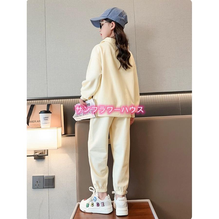 セットアップ 子供服 長袖 ジャージ ピンク パーカー フード付き 2点