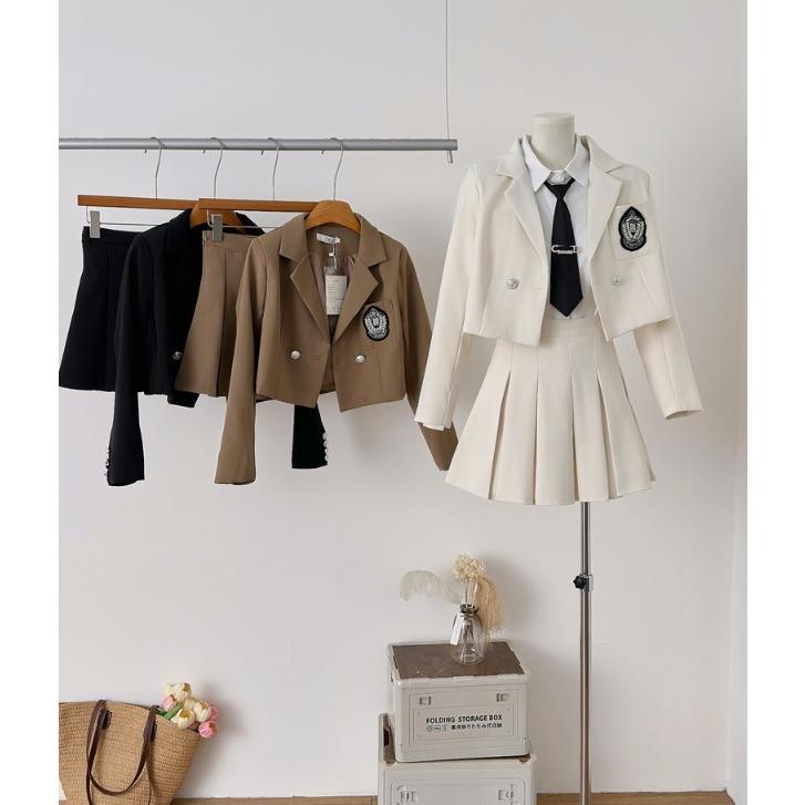 卒業式 入学式 女の子 韓国風 なんちゃって制服 セットアップ