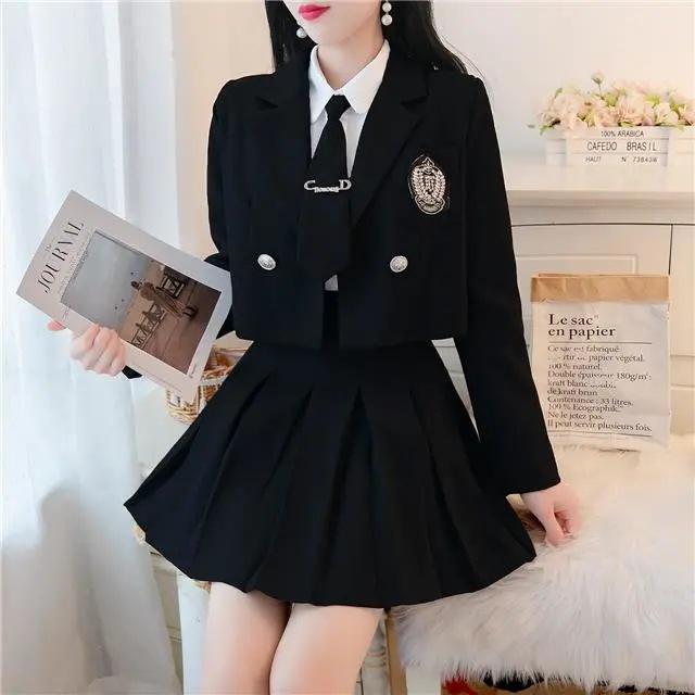 卒業式 入学式 女の子 韓国風 なんちゃって制服 セットアップ