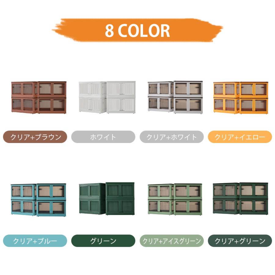収納ボックス 5個セット 収納ケース 折りたたみ キャスター 5面開き