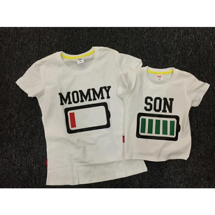 親子コーデ Tシャツ リンクコーデ 親子お揃いtシャツ 親子 ペアルック ベビー ロンパース ペアtシャツ バッテリー プリント 親子ペアルック Tシャツ 赤ちゃん Goyoya 10 サンフラワーハウス 通販 Yahoo ショッピング