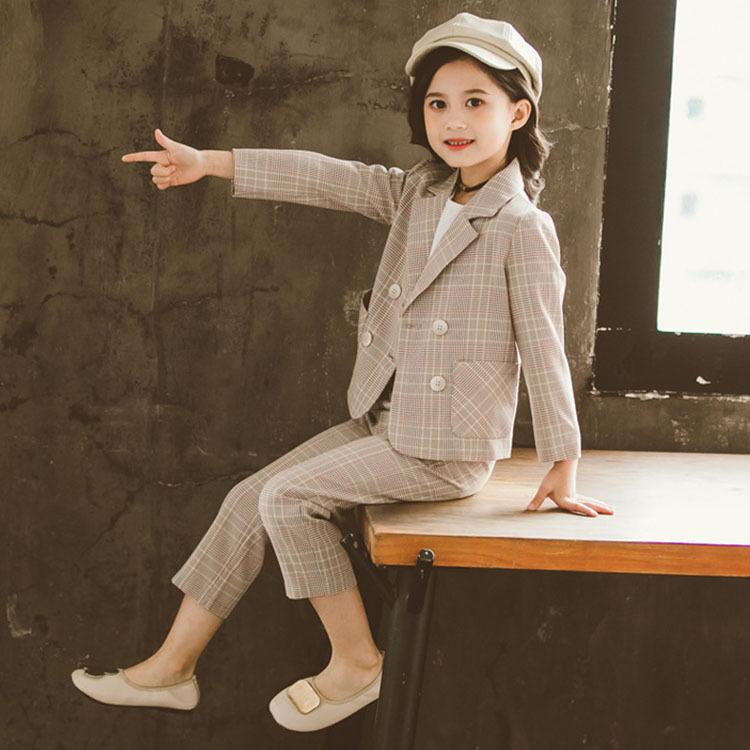 卒業式 パンツスーツ 女の子 ピアノ発表会 スーツ 女の子 セットアップ フォーマル キッズ スカート チェック柄 発表会 結婚式 入学式 七五三 卒園式 撮影用 Goyst 03 サンフラワーハウス 通販 Yahoo ショッピング