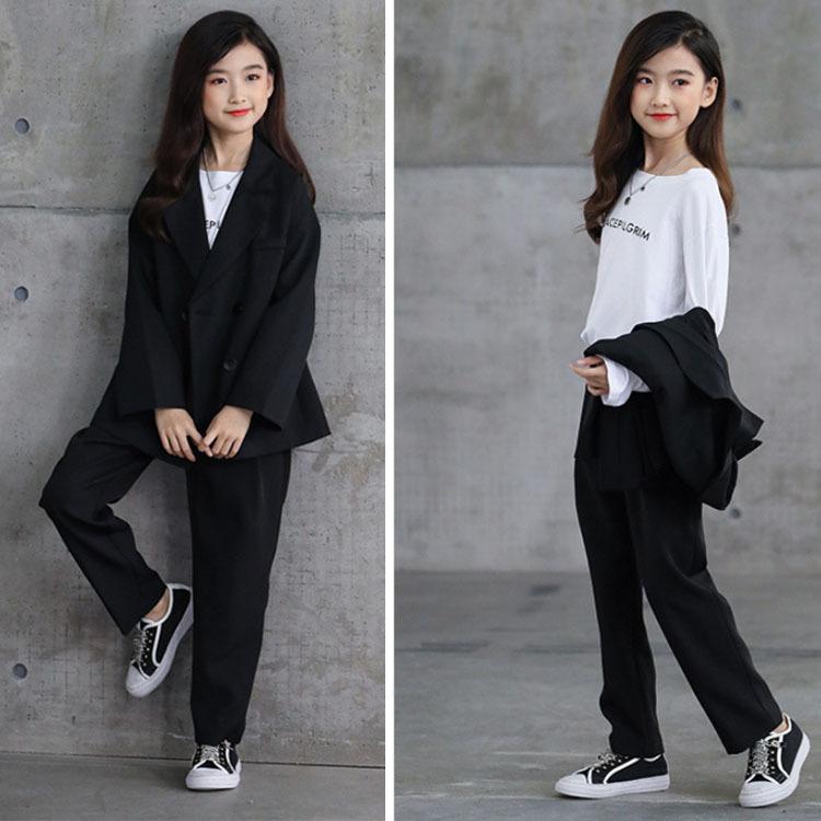 再入荷 黒スーツ 子供 卒業式 パンツスーツ 女の子 セットアップ パンツスーツ ピアノ発表会 ブラック フォーマル ジュニア 七五三 お受験 子供スーツ Goyst 07 サンフラワーハウス 通販 Yahoo ショッピング