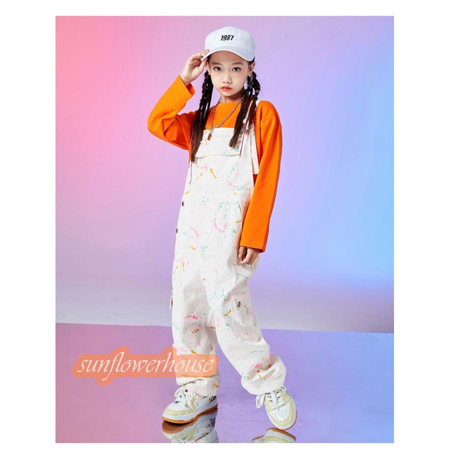 オーバーオール キッズダンス衣装 ヒップホップ ファッション ダンス