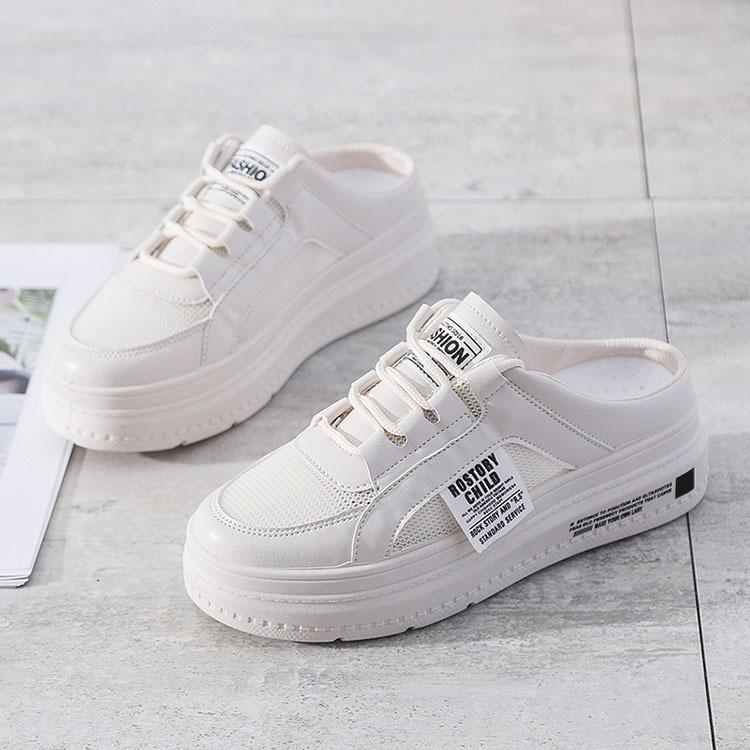 厚底スニーカー かかとなし サンダル レディース スリッポン ヒール 通気 履きやすい 婦人靴 サンダルスニーカー 韓国風 レディース 美脚 疲れない 痛くない Kay Xz01 サンフラワーハウス 通販 Yahoo ショッピング