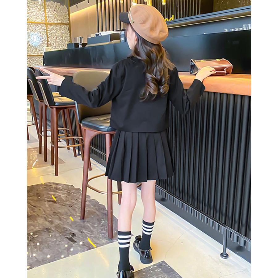 卒業式 スカートスーツ 女の子 スーツ 4点セット 韓国 入学式 学園