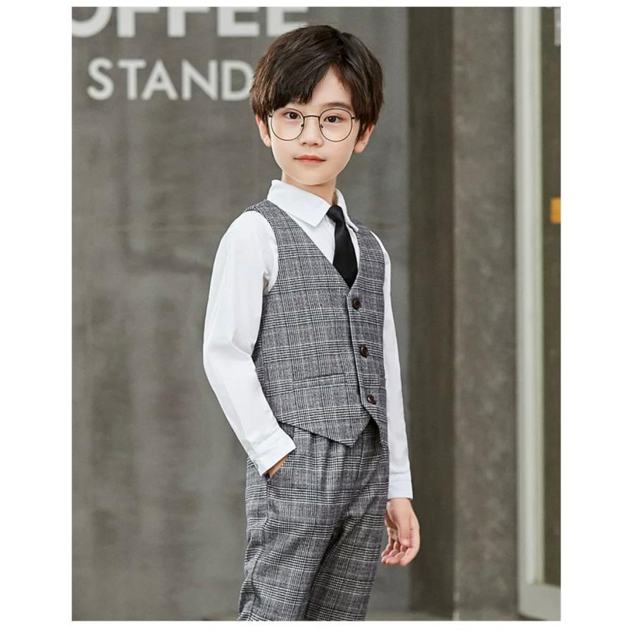 フォーマル 男の子 5点セット 150サイズ 160サイズ キッズ スーツ 発表
