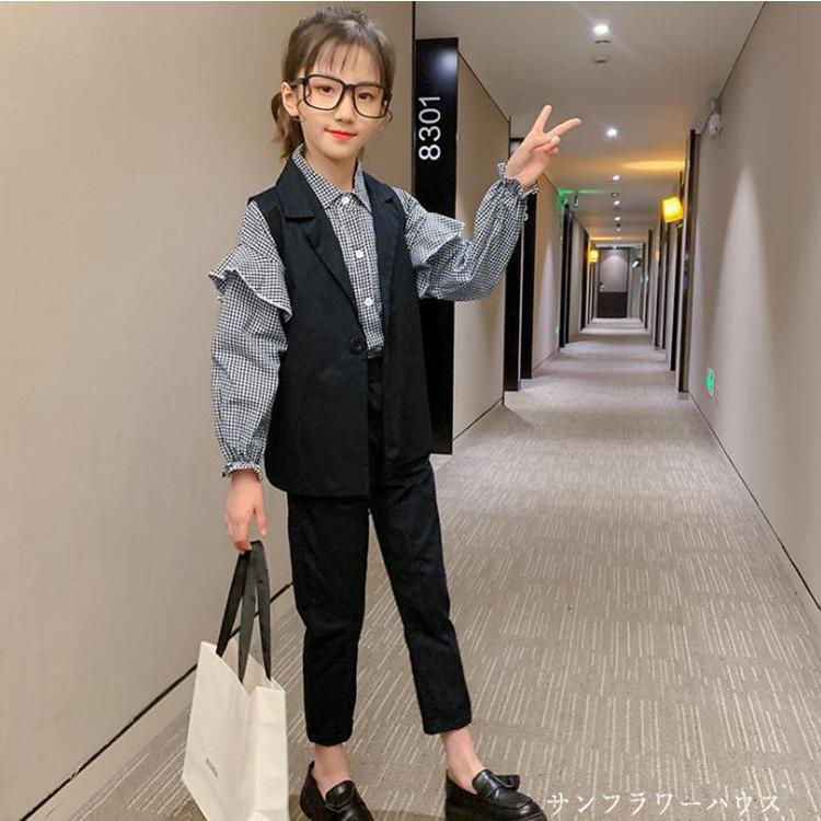 フォーマル 140サイズ 女の子 卒業式 入学式 パンツスタイル ジュニア