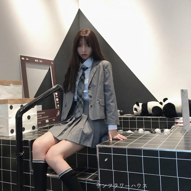 入学式 スーツ 女の子 入園式 フォーマル スーツ 卒業式 女子 高校生 卒服 ブラウス ジャケット スカート ネクタイ 小学校 中学生 S M L Xl 大きいサイズ Okokids77 サンフラワーハウス 通販 Yahoo ショッピング