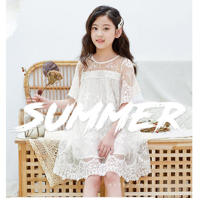 ワンピース 白ワンピース フォーマルワンピース の子 子供服 夏 キッズ ジュニア 子供ドレス 韓国子供服 白 無地 プレゼント 発表会 着痩せ 可愛い 110 165cm Okokids92 サンフラワーハウス 通販 Yahoo ショッピング