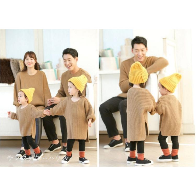 親子ペアルック 親子 セーター 赤ちゃん リンクコーデ お揃い服 男の子 女の子 親子ペアルック パーカー 親子ペア 長袖 赤ちゃん 親子コーデ 秋冬 Okooyako16 サンフラワーハウス 通販 Yahoo ショッピング