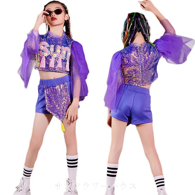 キッズダンス衣装 スパンコール チアガール ガールズ ダンス衣装 セットアップ キラキラ ヒップホップ 子供 へそ出し シャツ パンツ 女の子 応援団 Okoyc11 サンフラワーハウス 通販 Yahoo ショッピング