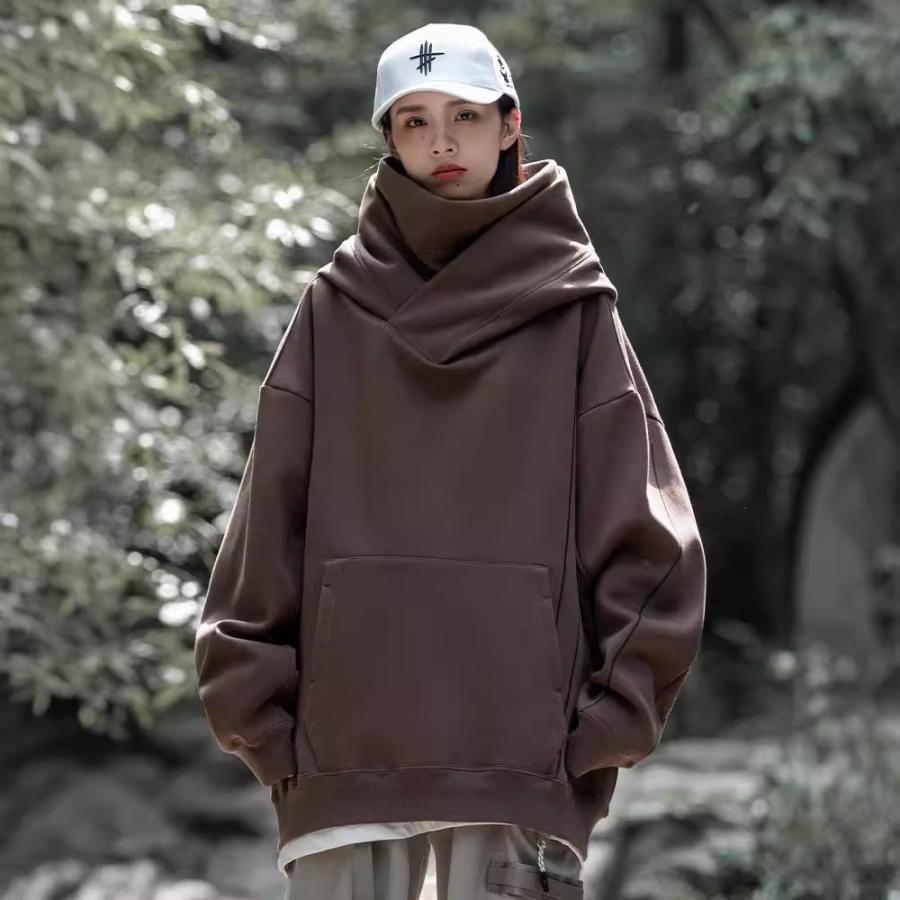 パーカー ハイネックパーカー ランニングウェア ジョギングウェア トレーニング スウェット メンズ レディース 男女兼用 ボリュームネック 大きいサイズ 秋冬 |  | 03