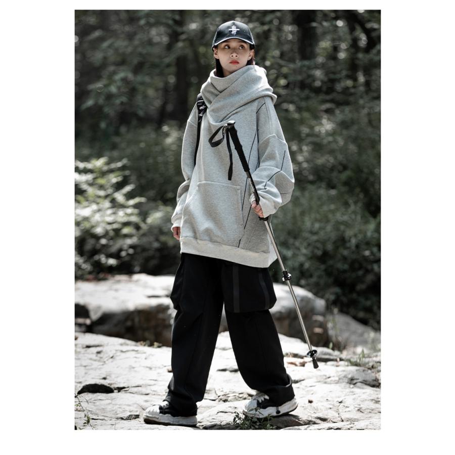 パーカー ハイネックパーカー ランニングウェア ジョギングウェア トレーニング スウェット メンズ レディース 男女兼用 ボリュームネック 大きいサイズ 秋冬 |  | 10