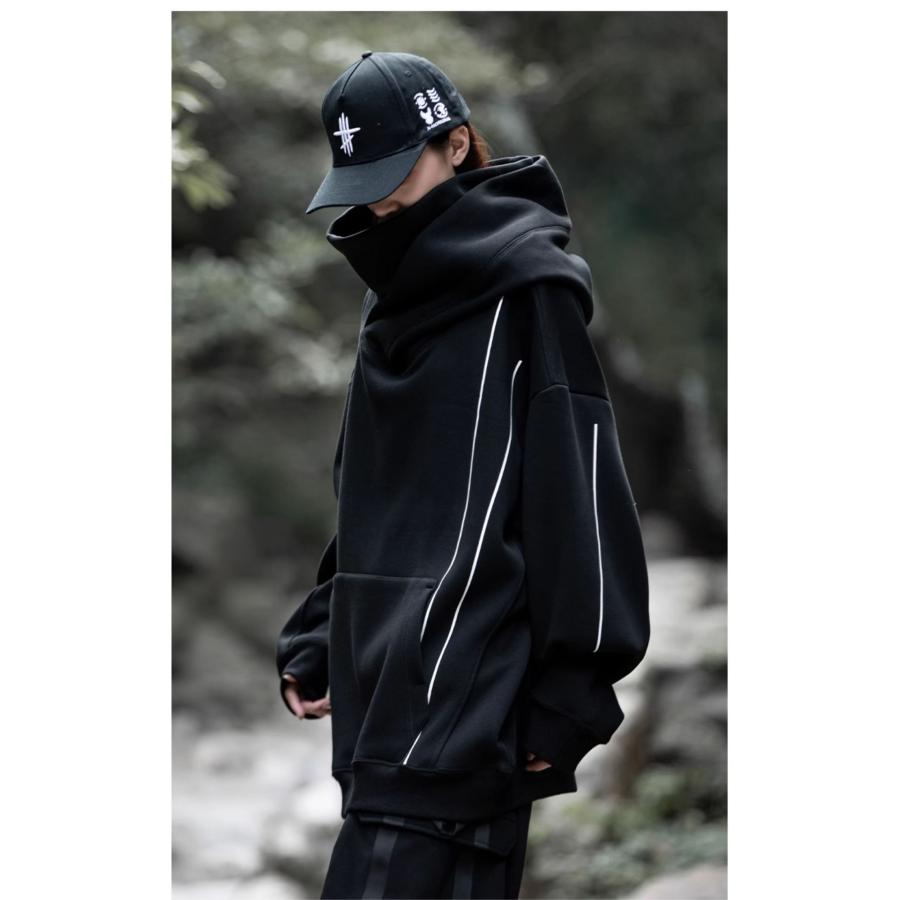 パーカー ハイネックパーカー ランニングウェア ジョギングウェア トレーニング スウェット メンズ レディース 男女兼用 ボリュームネック 大きいサイズ 秋冬 |  | 11