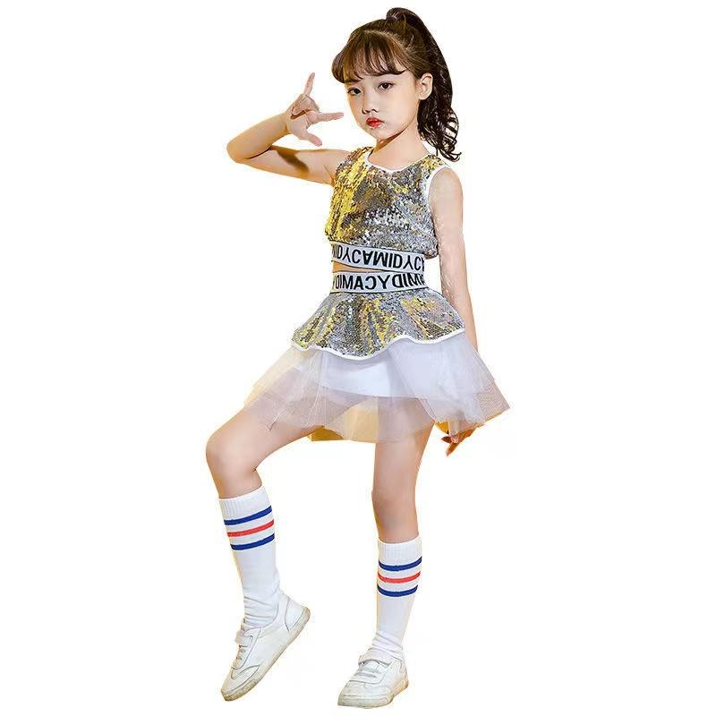 ダンス 派手 キラキラ 目立つ キッズ 女の子 170サイズ1点即納