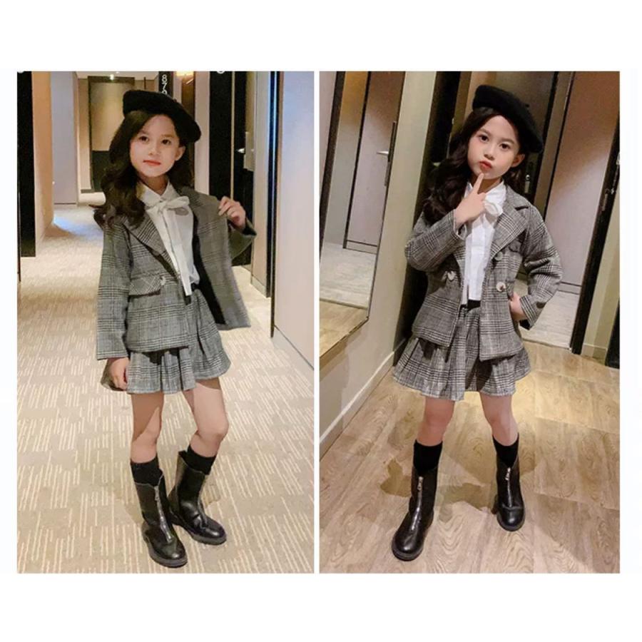セットアップ スカート 140サイズ 秋冬 女の子 結婚式 発表会 入学式