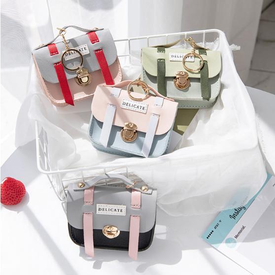 人気品❤️‍キーホルダー バッグチャーム 小物 キーホルダー ミニミニバッグ 4個セット プレゼント 交換 バッグ