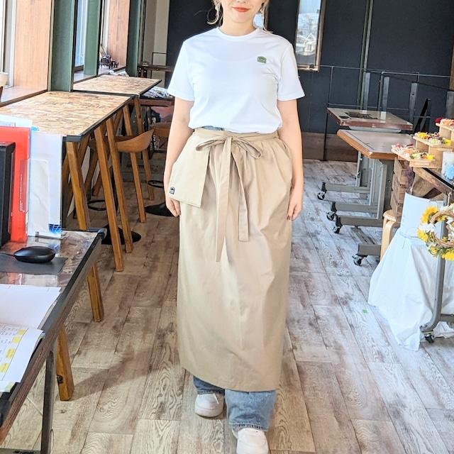 エプロン 巻きスカート風 カフェ レストラン パン教室 料理教室