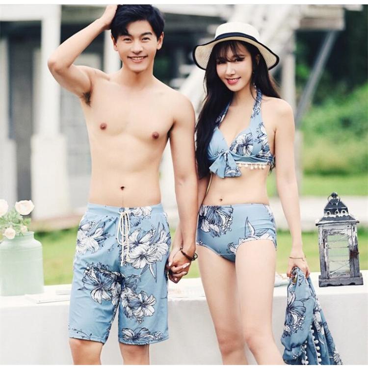 カップル 水着 ペア ペアルック 水着 体型カバー レディース バンドゥ ビキニ サロペット メンズ サーフパンツ 海パン セットアップ Ww Yyql70b サンフラワーハウス 通販 Yahoo ショッピング