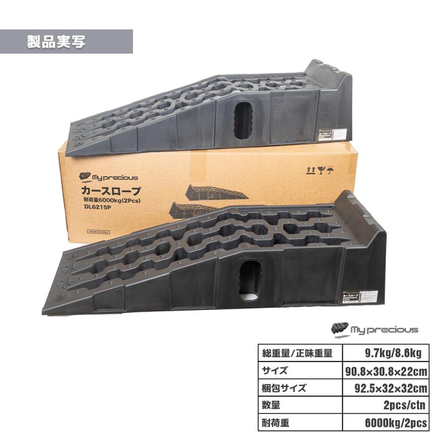 カースロープ 2台セット DL6215P 対応車重6t バス・トラック対応