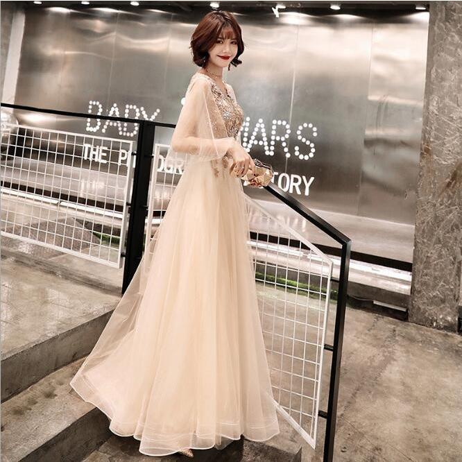 ロングドレス パーティードレス 結婚式 ワンピース マキシ丈 袖あり 二次会 花嫁 演奏会 合唱衣装 お呼ばれ ウエディングドレス 女子会 披露宴 着痩せ 代 30代 Xw Wl67 サンフラワーハウス 通販 Yahoo ショッピング