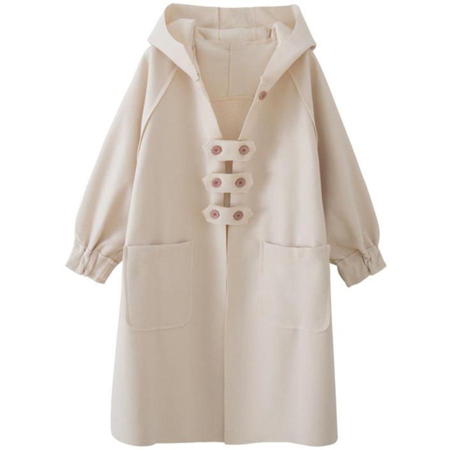 チェスターコート コート レディース アウター ロング丈 秋冬コート ロングコート ゆったり 着痩せ 可愛い 厚手 体型カバー お洒落 通勤 通学 Yhnv 22 サンフラワーハウス 通販 Yahoo ショッピング